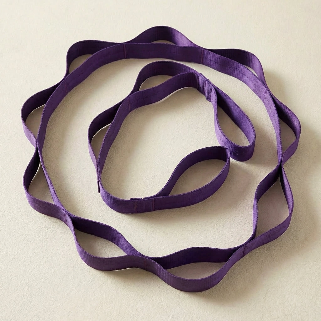 Stretching Strap for Flexibility and Mobility Training – Multi-Grip Design, Lightweight, Portable Fitness Tool