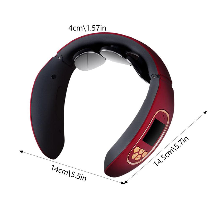 High-Quality 6-Head Cervical Massager with Electric Pulse, Intelligent Neck & Shoulder Massage, Portable Heated Neck Protector for Home Use