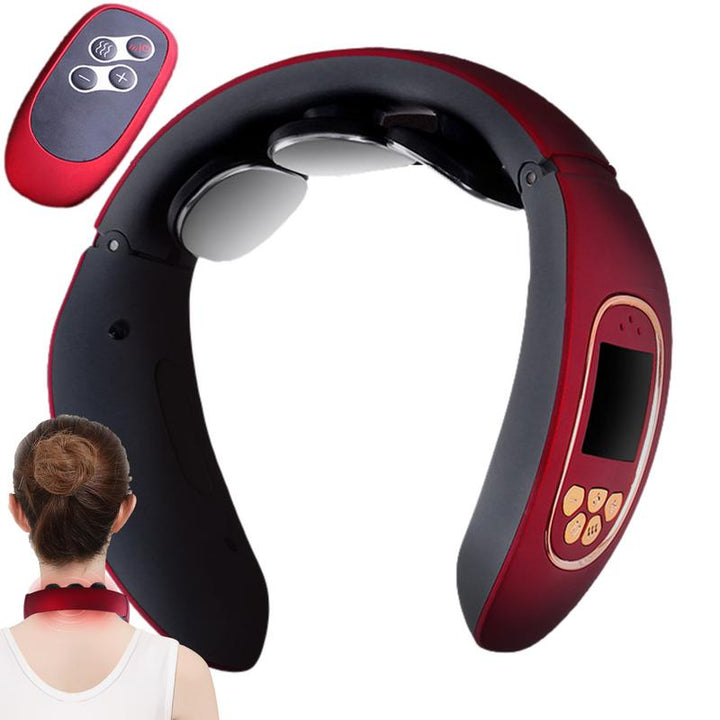 High-Quality 6-Head Cervical Massager with Electric Pulse, Intelligent Neck & Shoulder Massage, Portable Heated Neck Protector for Home Use