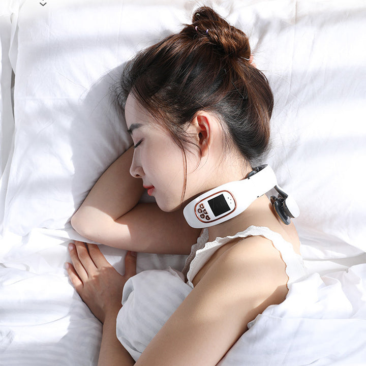 High-Quality 6-Head Cervical Massager with Electric Pulse, Intelligent Neck & Shoulder Massage, Portable Heated Neck Protector for Home Use