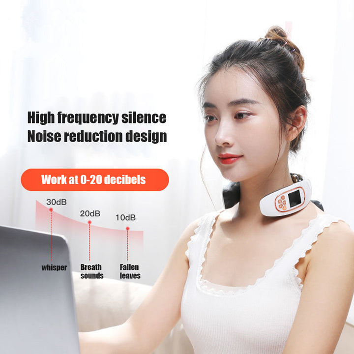 High-Quality 6-Head Cervical Massager with Electric Pulse, Intelligent Neck & Shoulder Massage, Portable Heated Neck Protector for Home Use