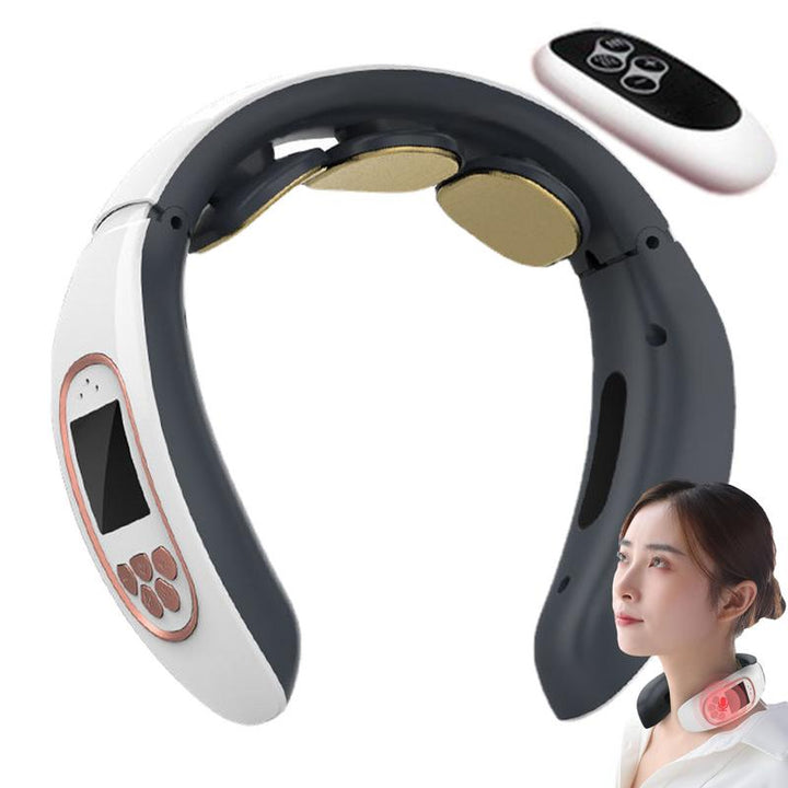 High-Quality 6-Head Cervical Massager with Electric Pulse, Intelligent Neck & Shoulder Massage, Portable Heated Neck Protector for Home Use