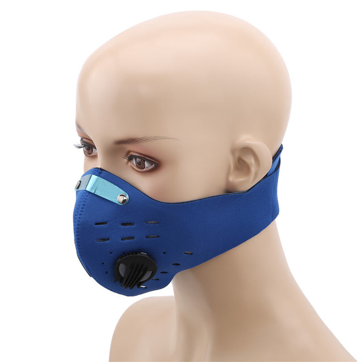 High-Quality Anti-Pollution Cycling Mask - Activated Carbon Dustproof Face Mask for Men and Women, Outdoor Sports and Training Mask with Breathable Vents and Adjustable Fit
