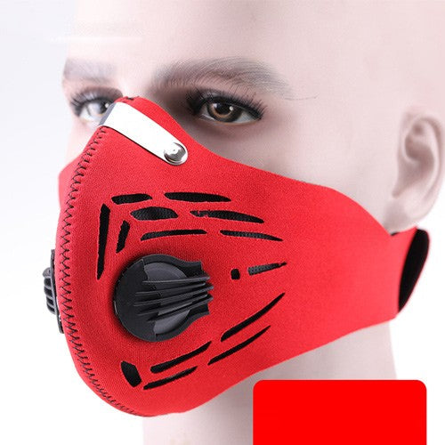 High-Quality Anti-Pollution Cycling Mask - Activated Carbon Dustproof Face Mask for Men and Women, Outdoor Sports and Training Mask with Breathable Vents and Adjustable Fit