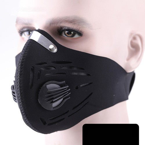 High-Quality Anti-Pollution Cycling Mask - Activated Carbon Dustproof Face Mask for Men and Women, Outdoor Sports and Training Mask with Breathable Vents and Adjustable Fit