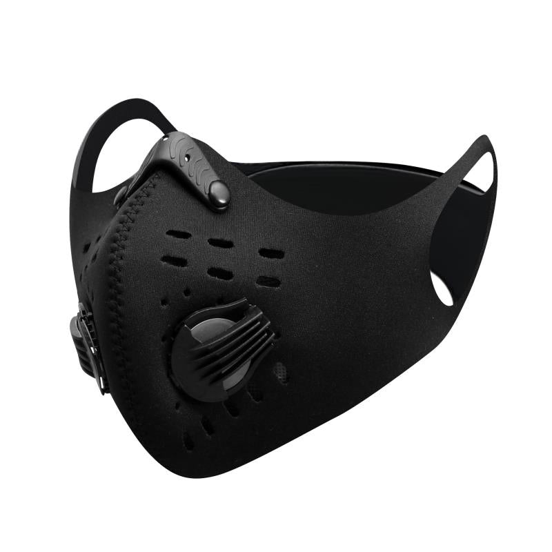 High-Quality Anti-Pollution Cycling Mask - Activated Carbon Dustproof Face Mask for Men and Women, Outdoor Sports and Training Mask with Breathable Vents and Adjustable Fit
