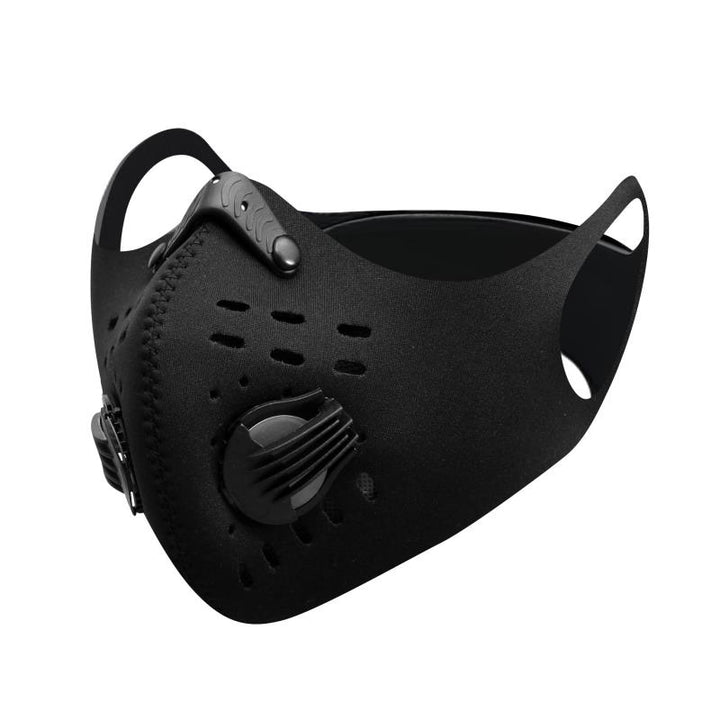 High-Quality Anti-Pollution Cycling Mask - Activated Carbon Dustproof Face Mask for Men and Women, Outdoor Sports and Training Mask with Breathable Vents and Adjustable Fit
