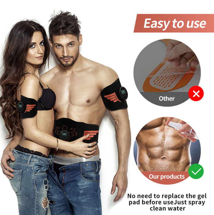 High-Quality EMS Abdominal Toning Belt | Muscle Stimulator for Waist, Arm & Leg | USB Rechargeable, 10 Modes & 39 Levels | Effective Weight Loss & Body Slimming at Home