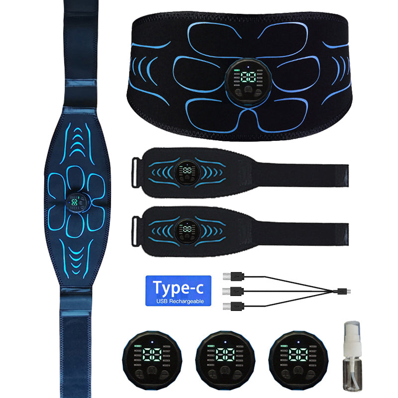 High-Quality EMS Abdominal Toning Belt | Muscle Stimulator for Waist, Arm & Leg | USB Rechargeable, 10 Modes & 39 Levels | Effective Weight Loss & Body Slimming at Home
