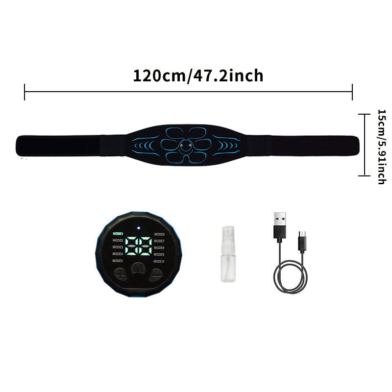 High-Quality EMS Abdominal Toning Belt | Muscle Stimulator for Waist, Arm & Leg | USB Rechargeable, 10 Modes & 39 Levels | Effective Weight Loss & Body Slimming at Home