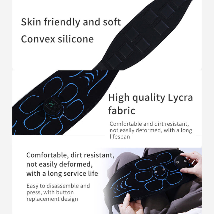 High-Quality EMS Abdominal Toning Belt | Muscle Stimulator for Waist, Arm & Leg | USB Rechargeable, 10 Modes & 39 Levels | Effective Weight Loss & Body Slimming at Home
