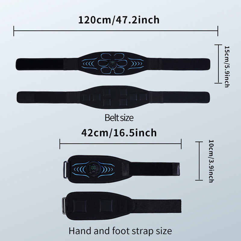 High-Quality EMS Abdominal Toning Belt | Muscle Stimulator for Waist, Arm & Leg | USB Rechargeable, 10 Modes & 39 Levels | Effective Weight Loss & Body Slimming at Home