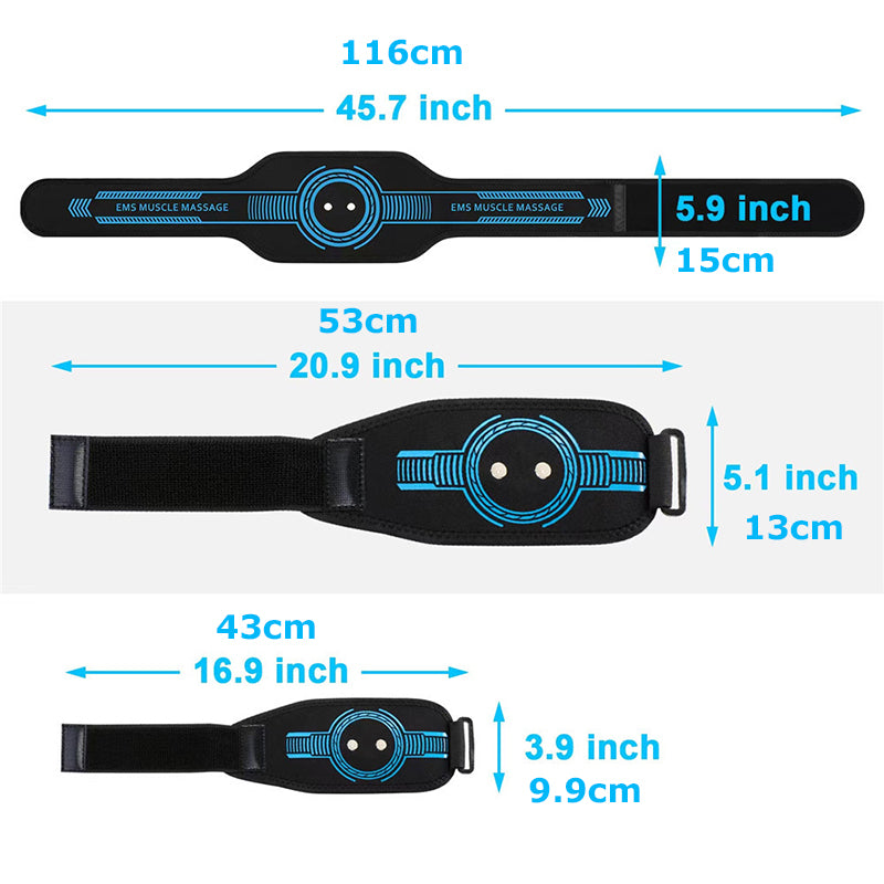 High-Quality EMS Abdominal Toning Belt | Muscle Stimulator for Waist, Arm & Leg | USB Rechargeable, 10 Modes & 39 Levels | Effective Weight Loss & Body Slimming at Home