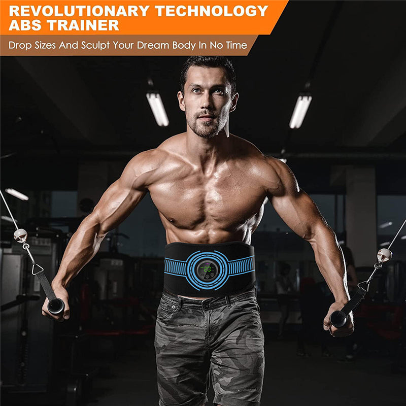 High-Quality EMS Abdominal Toning Belt | Muscle Stimulator for Waist, Arm & Leg | USB Rechargeable, 10 Modes & 39 Levels | Effective Weight Loss & Body Slimming at Home