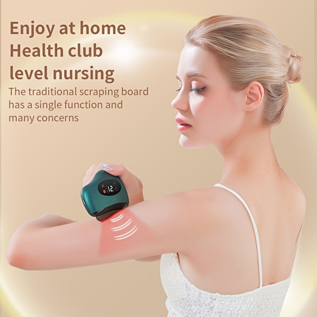 High Quality Electric Guasha Massager with Heating & Vibration – Hot Compress Eye & Face Tool for Skin Lifting & Wrinkle Reduction