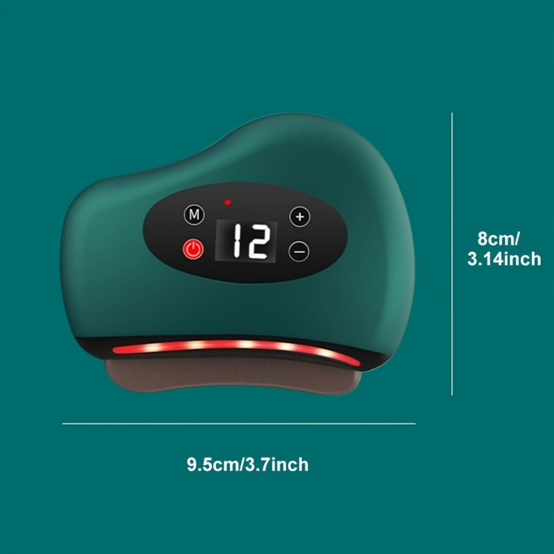 High Quality Electric Guasha Massager with Heating & Vibration – Hot Compress Eye & Face Tool for Skin Lifting & Wrinkle Reduction