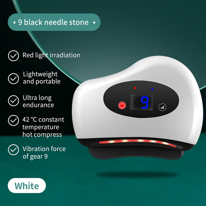 High Quality Electric Guasha Massager with Heating & Vibration – Hot Compress Eye & Face Tool for Skin Lifting & Wrinkle Reduction