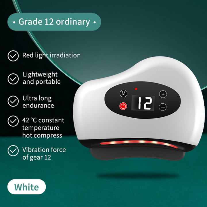 High Quality Electric Guasha Massager with Heating & Vibration – Hot Compress Eye & Face Tool for Skin Lifting & Wrinkle Reduction
