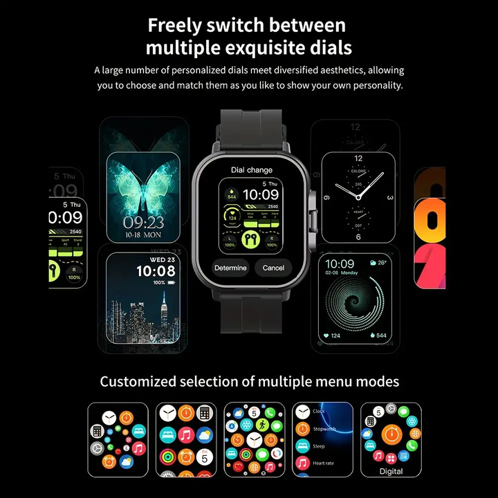 High Quality GPS Smartwatch with 2-in-1 TWS Earbuds – Bluetooth Call, Heart Rate, Blood Pressure & Health Monitoring, Music Playback, 2.01" Full Touch TFT Display, Long Battery Life, AI Voice Assistant, Ideal for Fitness & Daily Use