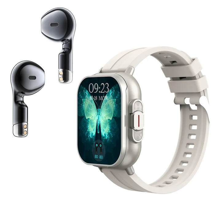 High Quality GPS Smartwatch with 2-in-1 TWS Earbuds – Bluetooth Call, Heart Rate, Blood Pressure & Health Monitoring, Music Playback, 2.01" Full Touch TFT Display, Long Battery Life, AI Voice Assistant, Ideal for Fitness & Daily Use
