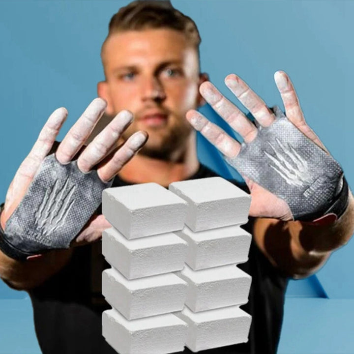 High Quality Gym Chalk Magnesium Block for Weight Lifting, Rock Climbing & Gymnastics - Sweat-Absorbent, Anti-Slip Chalk for Strong Grip on Barbells, Dumbbells & Slippery Surfaces