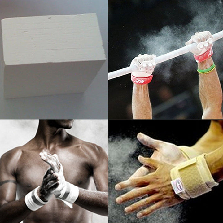 High Quality Gym Chalk Magnesium Block for Weight Lifting, Rock Climbing & Gymnastics - Sweat-Absorbent, Anti-Slip Chalk for Strong Grip on Barbells, Dumbbells & Slippery Surfaces