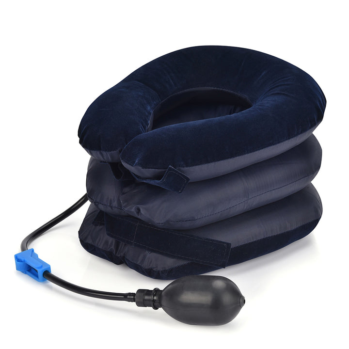 High-Quality Inflatable Neck Collar Pillow for Cervical Traction & Posture Correction, Orthopedic Pain Relief for Neck, Shoulder & Headache