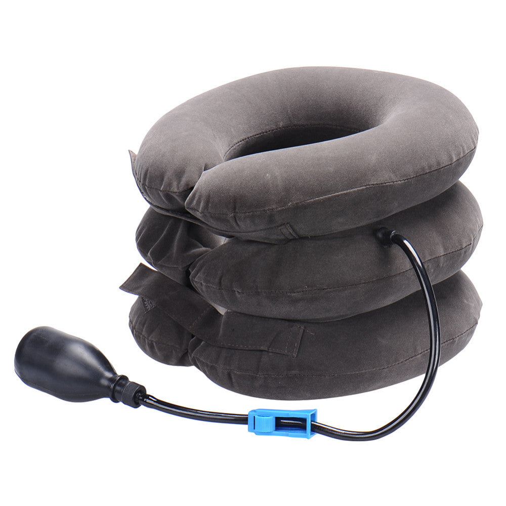 High-Quality Inflatable Neck Collar Pillow for Cervical Traction & Posture Correction, Orthopedic Pain Relief for Neck, Shoulder & Headache