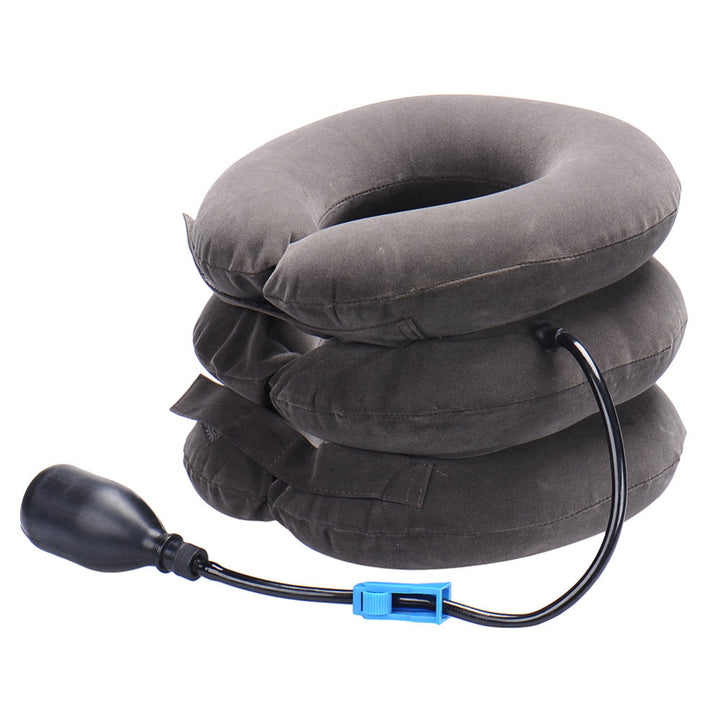 High-Quality Inflatable Neck Collar Pillow for Cervical Traction & Posture Correction, Orthopedic Pain Relief for Neck, Shoulder & Headache