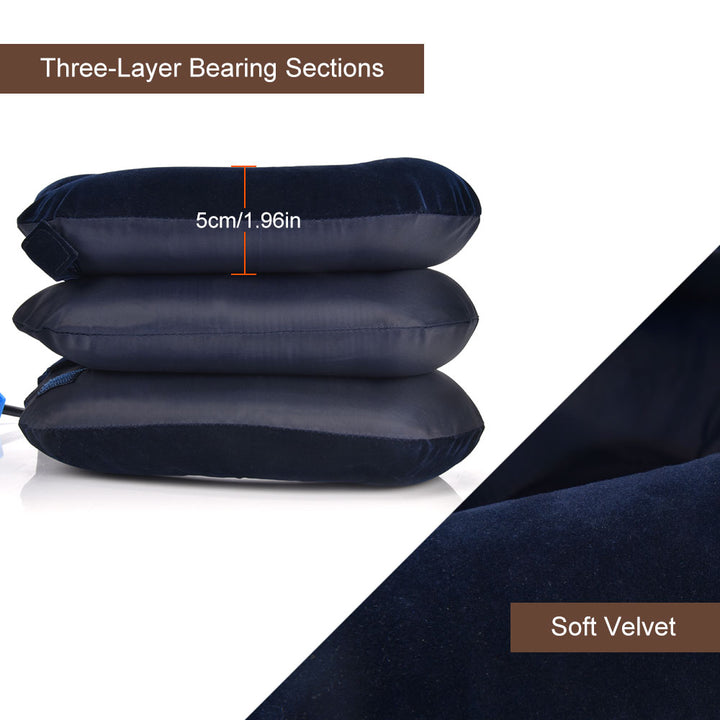 High-Quality Inflatable Neck Collar Pillow for Cervical Traction & Posture Correction, Orthopedic Pain Relief for Neck, Shoulder & Headache