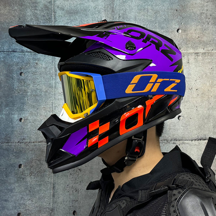 High-Quality Kids Off-Road Helmet - Motocross, Mountain Bike, ATV, DOT Certified, Lightweight ABS Material, Full Face Safety Gear for 1-2 Years Old, Unisex Design, Free Gift Included