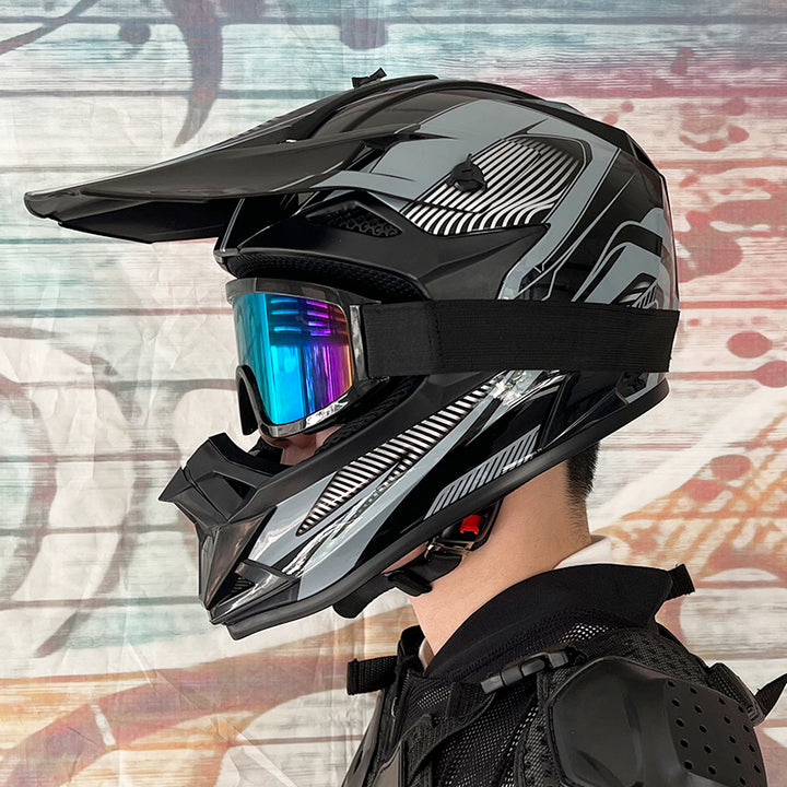 High-Quality Kids Off-Road Helmet - Motocross, Mountain Bike, ATV, DOT Certified, Lightweight ABS Material, Full Face Safety Gear for 1-2 Years Old, Unisex Design, Free Gift Included
