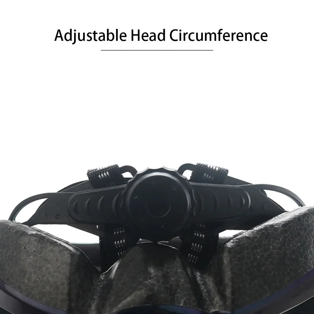 High-Quality Magnetic Lens Cycling Helmet - Breathable, Lightweight MTB & Road Bike Helmet for Men & Women, Integrated PC Shell + EPS Foam, 56-61cm Adjustable, Gray Goggles Included