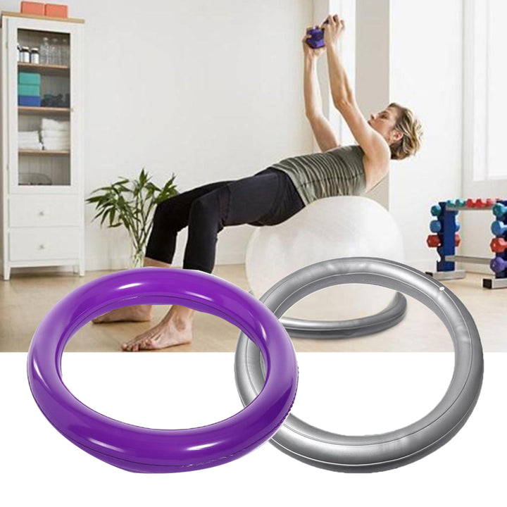 High-Quality Non-Slip Yoga Ball Base – Stable, Explosion-Proof PVC Balance Ring for 45-75cm Exercise Balls, Ideal for Gym, Pilates, Core Strength Training, and Flexibility