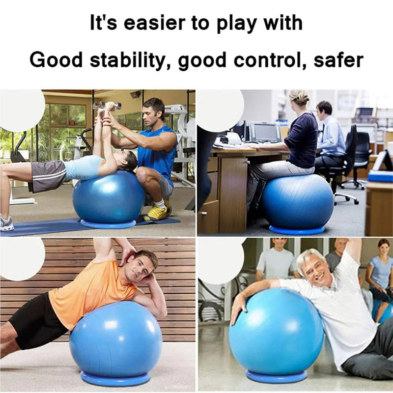 High-Quality Non-Slip Yoga Ball Base – Stable, Explosion-Proof PVC Balance Ring for 45-75cm Exercise Balls, Ideal for Gym, Pilates, Core Strength Training, and Flexibility