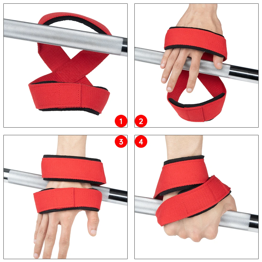 High Quality Padded Figure 8 Straps for Deadlift – Weight Lifting Wrist Straps for Power Lifters, Workout Pull-Ups, Horizontal Bar, Gym Fitness, Durable and Comfortable Support