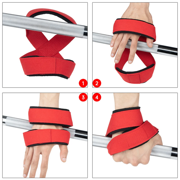 High Quality Padded Figure 8 Straps for Deadlift – Weight Lifting Wrist Straps for Power Lifters, Workout Pull-Ups, Horizontal Bar, Gym Fitness, Durable and Comfortable Support