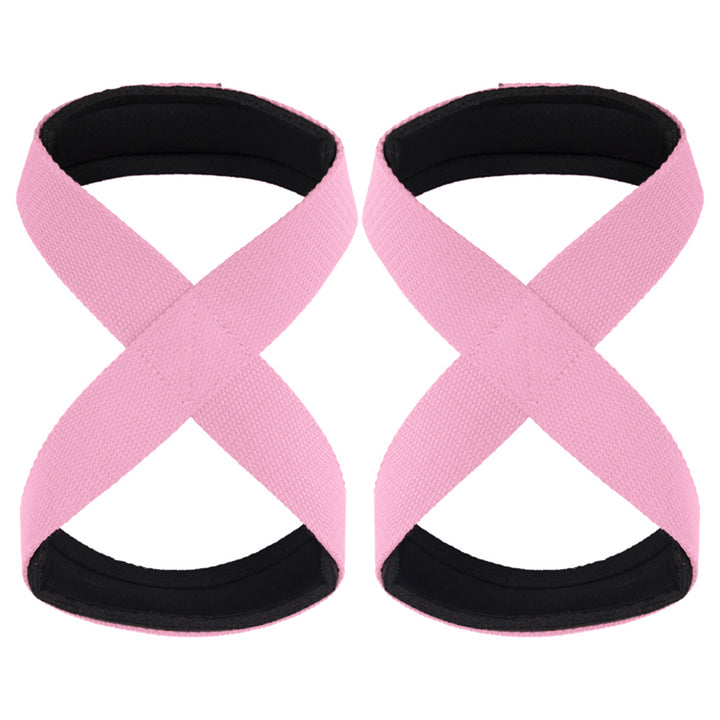 High Quality Padded Figure 8 Straps for Deadlift – Weight Lifting Wrist Straps for Power Lifters, Workout Pull-Ups, Horizontal Bar, Gym Fitness, Durable and Comfortable Support