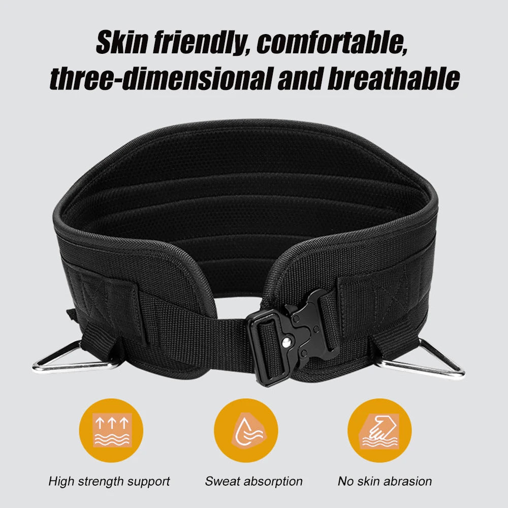 High Quality Sports Dip Belt with Steel Chain – Weight Lifting Belt for Men and Women, Supports Up to 260kg for Pull Ups, Training, Adjustable Waist Support Belt, Durable EVA and Nylon Construction