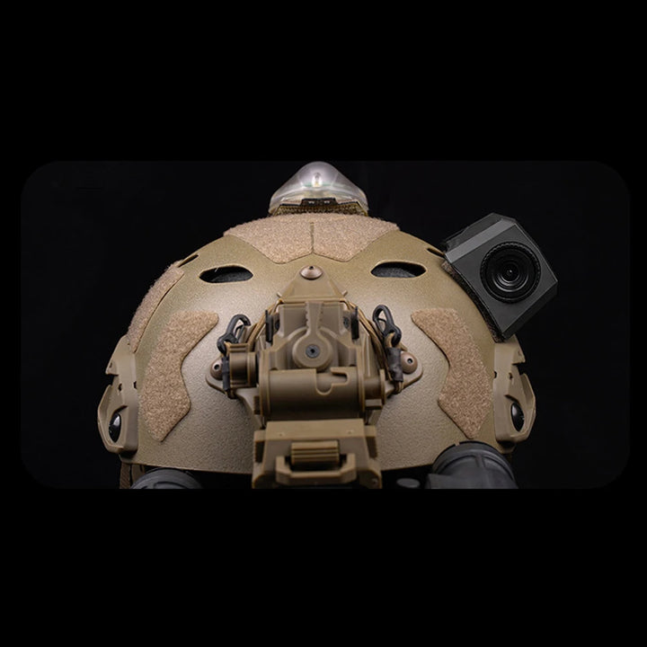 High-Quality Tactical Helmet Camera Model - Hook and Loop Fast Attachment, Prop for CS Game, Filming, Tactical Training, Durable Plastic, Black 8.9cm x 5.2cm x 4cm