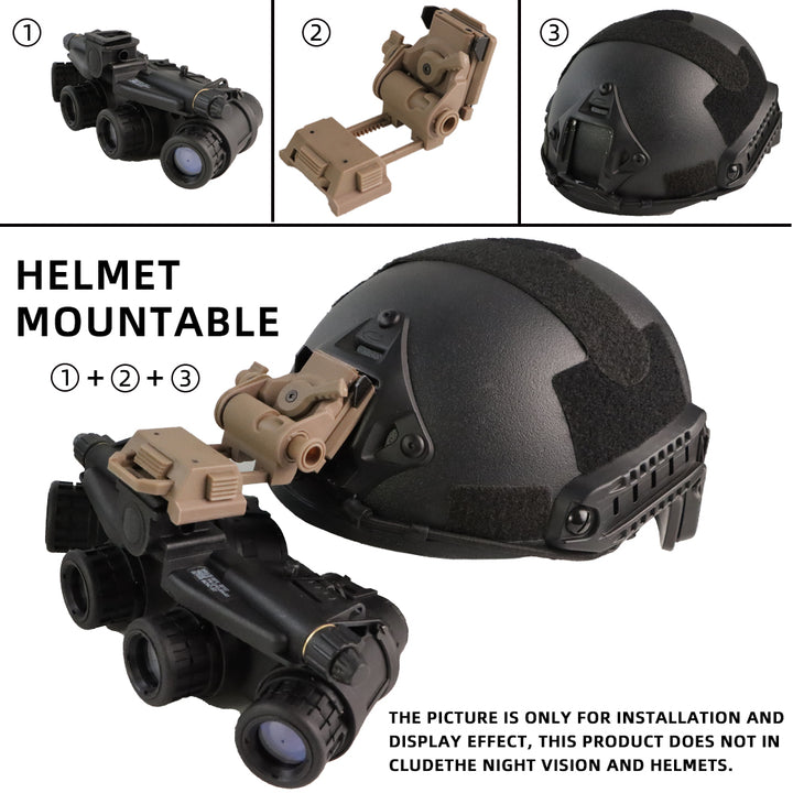 High-Quality Tactical Helmet Camera Model - Hook and Loop Fast Attachment, Prop for CS Game, Filming, Tactical Training, Durable Plastic, Black 8.9cm x 5.2cm x 4cm
