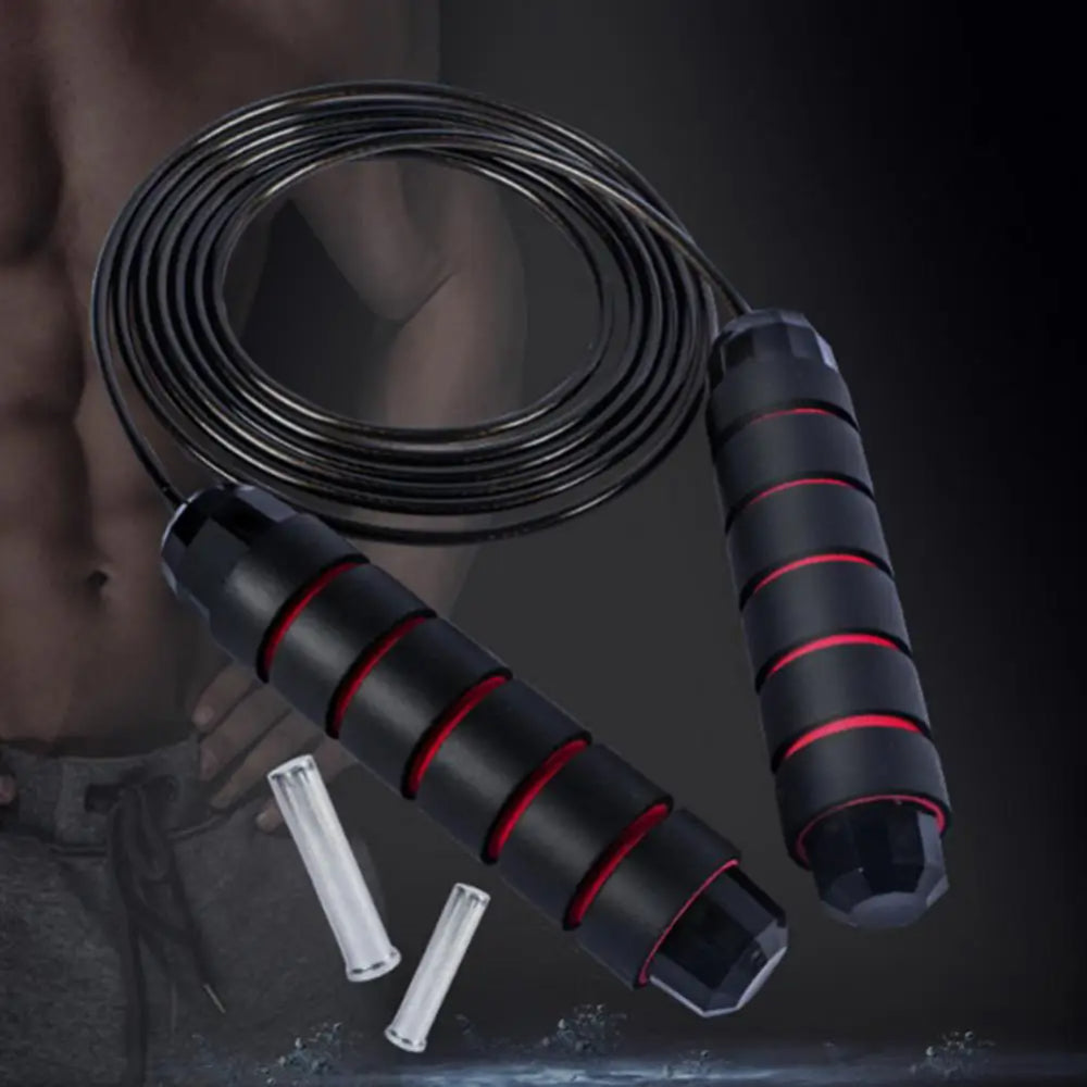 High-Quality Tangle-Free Jump Rope with Ball Bearings – Adjustable 3m Speed Cable Skipping Rope for Gym, Cardio, and Cross Training, Steel Wire with PVC Coating, Non-Slip EVA Handles, Ideal for Fitness, Weight Loss, and Boxing