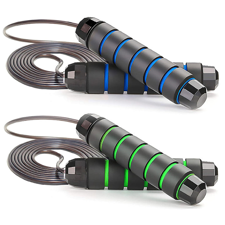 High-Quality Tangle-Free Jump Rope with Ball Bearings – Adjustable 3m Speed Cable Skipping Rope for Gym, Cardio, and Cross Training, Steel Wire with PVC Coating, Non-Slip EVA Handles, Ideal for Fitness, Weight Loss, and Boxing