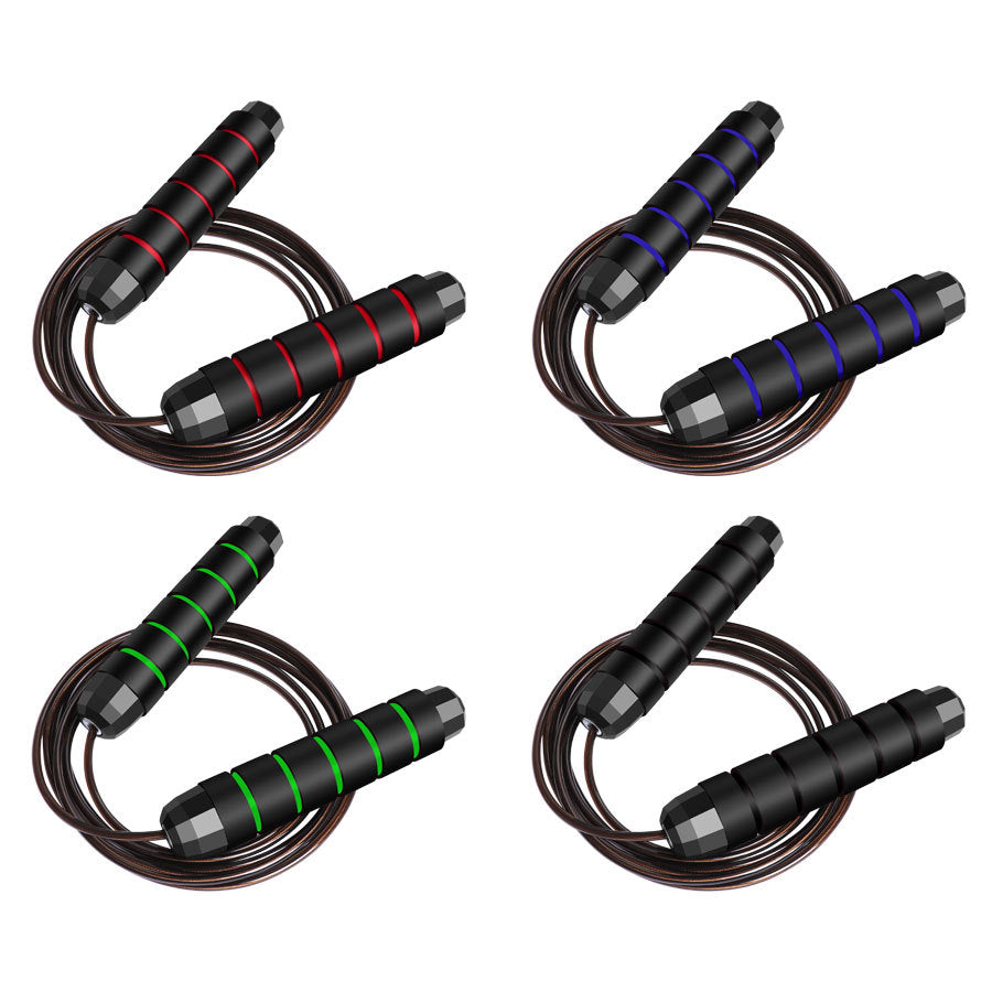 High-Quality Tangle-Free Jump Rope with Ball Bearings – Adjustable 3m Speed Cable Skipping Rope for Gym, Cardio, and Cross Training, Steel Wire with PVC Coating, Non-Slip EVA Handles, Ideal for Fitness, Weight Loss, and Boxing