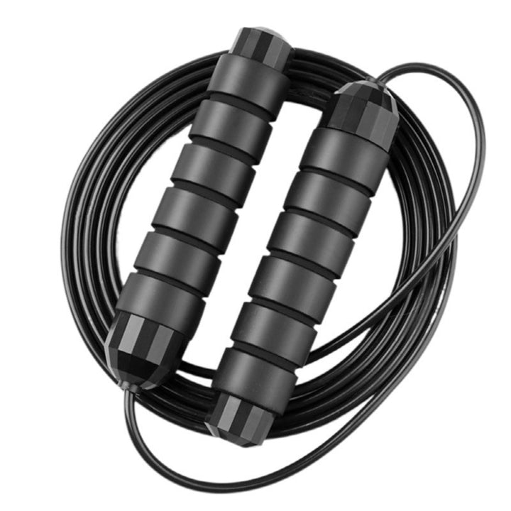 High-Quality Tangle-Free Jump Rope with Ball Bearings – Adjustable 3m Speed Cable Skipping Rope for Gym, Cardio, and Cross Training, Steel Wire with PVC Coating, Non-Slip EVA Handles, Ideal for Fitness, Weight Loss, and Boxing