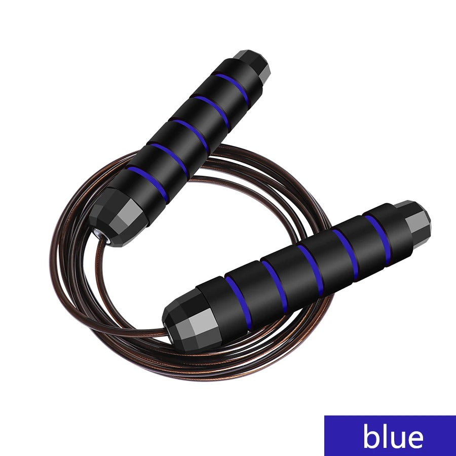 High-Quality Tangle-Free Jump Rope with Ball Bearings – Adjustable 3m Speed Cable Skipping Rope for Gym, Cardio, and Cross Training, Steel Wire with PVC Coating, Non-Slip EVA Handles, Ideal for Fitness, Weight Loss, and Boxing
