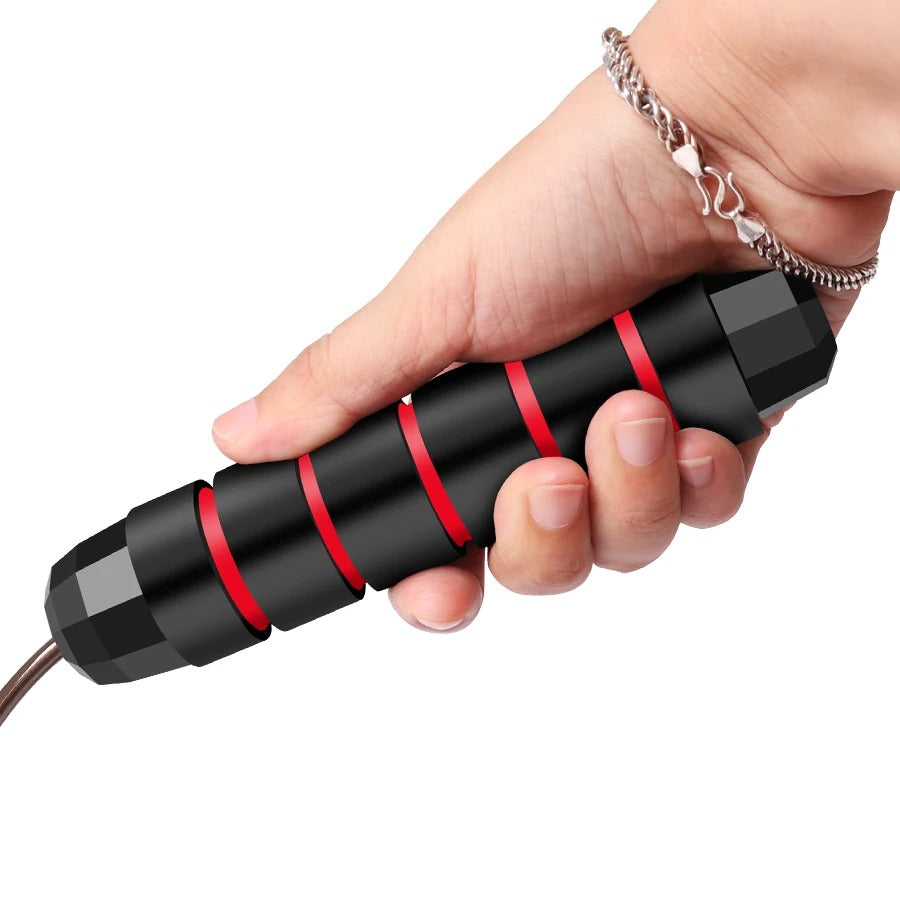 High-Quality Tangle-Free Jump Rope with Ball Bearings – Adjustable 3m Speed Cable Skipping Rope for Gym, Cardio, and Cross Training, Steel Wire with PVC Coating, Non-Slip EVA Handles, Ideal for Fitness, Weight Loss, and Boxing