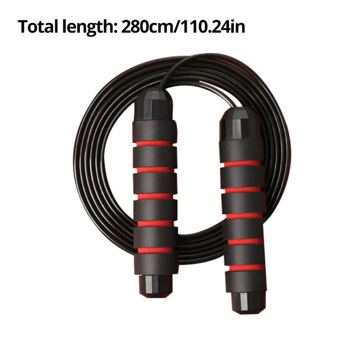 High-Quality Tangle-Free Jump Rope with Ball Bearings – Adjustable 3m Speed Cable Skipping Rope for Gym, Cardio, and Cross Training, Steel Wire with PVC Coating, Non-Slip EVA Handles, Ideal for Fitness, Weight Loss, and Boxing