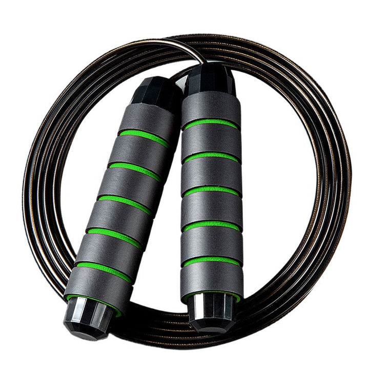 High-Quality Tangle-Free Jump Rope with Ball Bearings – Adjustable 3m Speed Cable Skipping Rope for Gym, Cardio, and Cross Training, Steel Wire with PVC Coating, Non-Slip EVA Handles, Ideal for Fitness, Weight Loss, and Boxing
