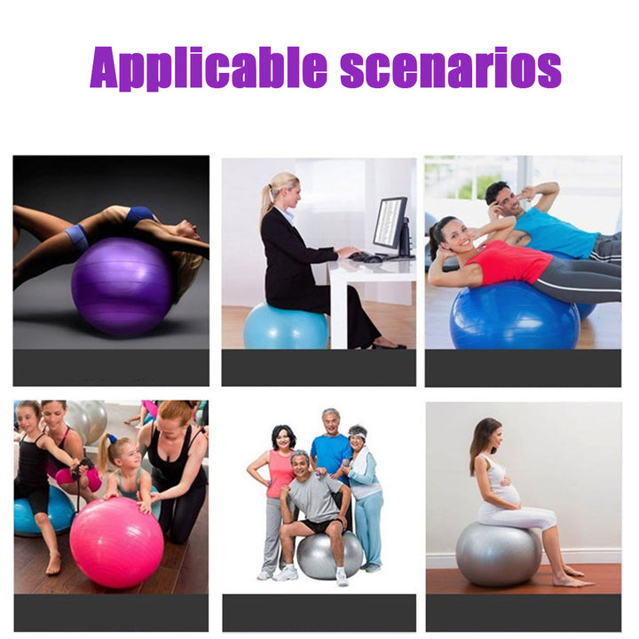 High-Quality Yoga Ball for Fitness, Pilates, and Balance – Durable Gym Exercise Ball, Perfect for Core Strength, Stability Workouts, and Flexibility Training, Available in 65cm, 75cm, and 85cm